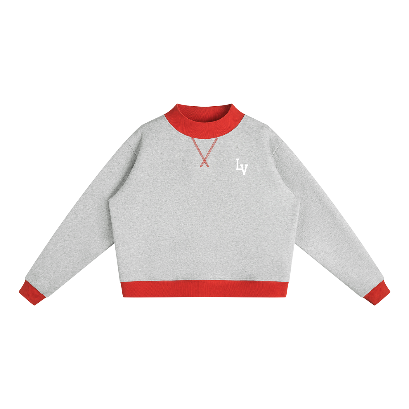 Women’s Mock Neck Crewneck Sweatshirt