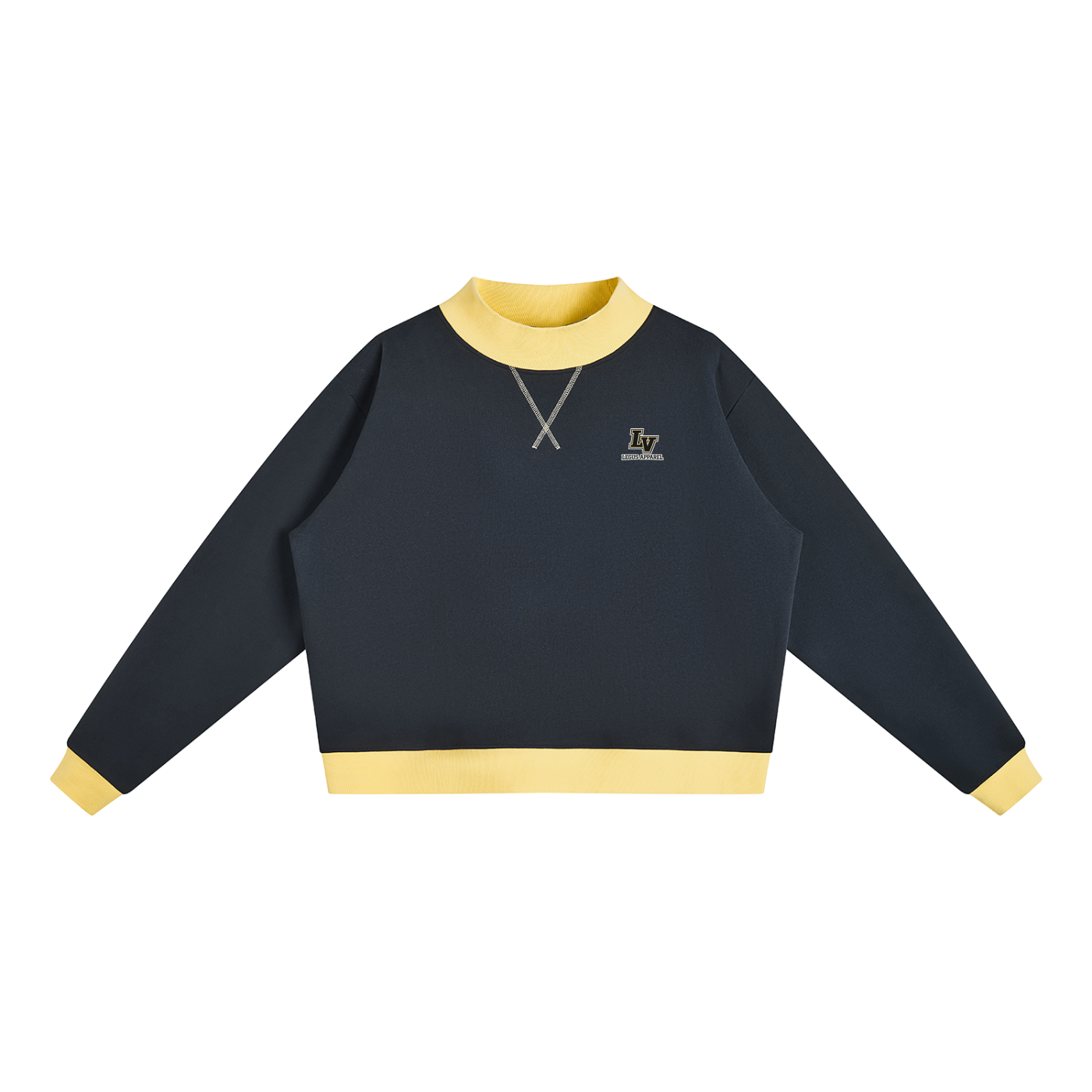 Women’s Mock Neck Crewneck Sweatshirt