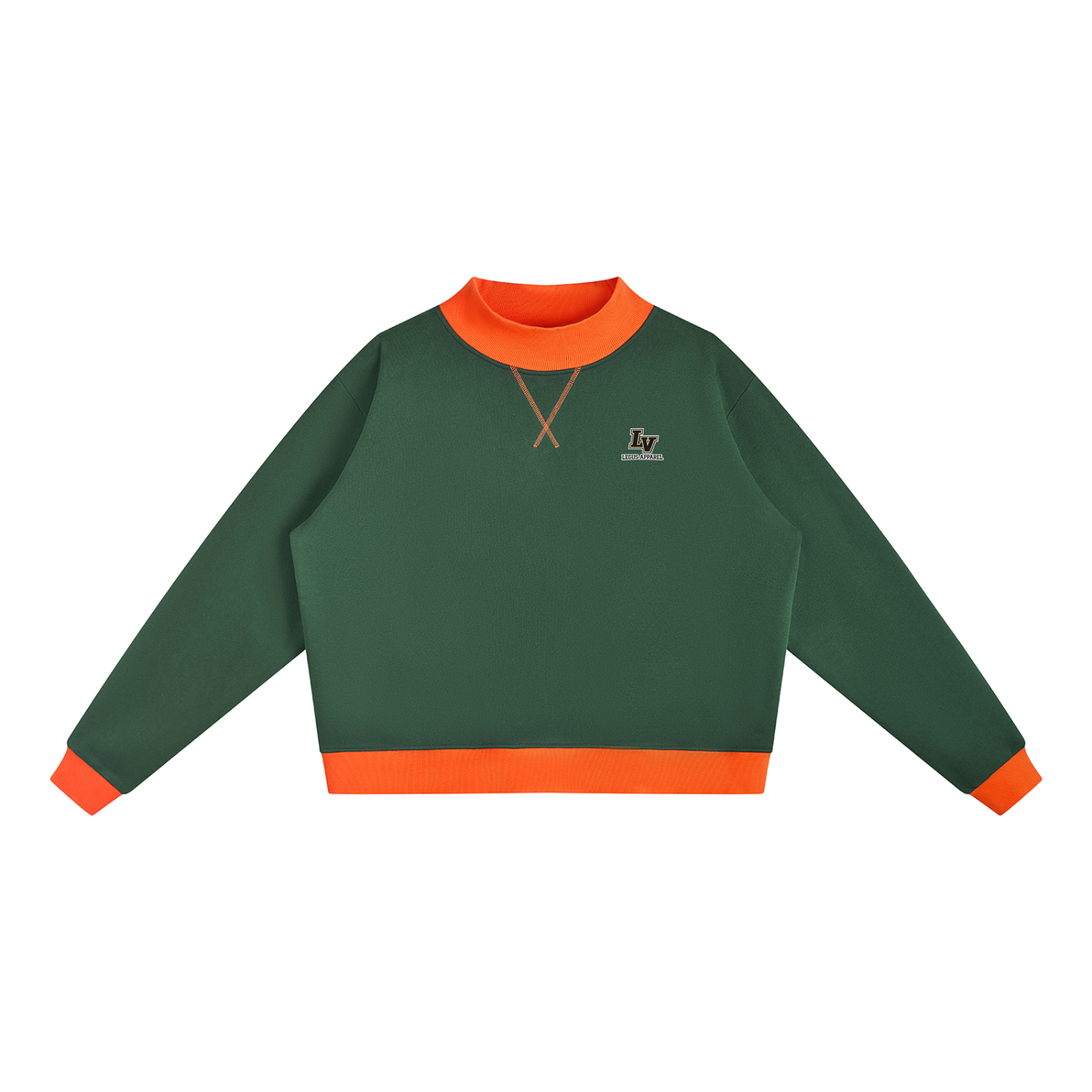 Women’s Mock Neck Crewneck Sweatshirt