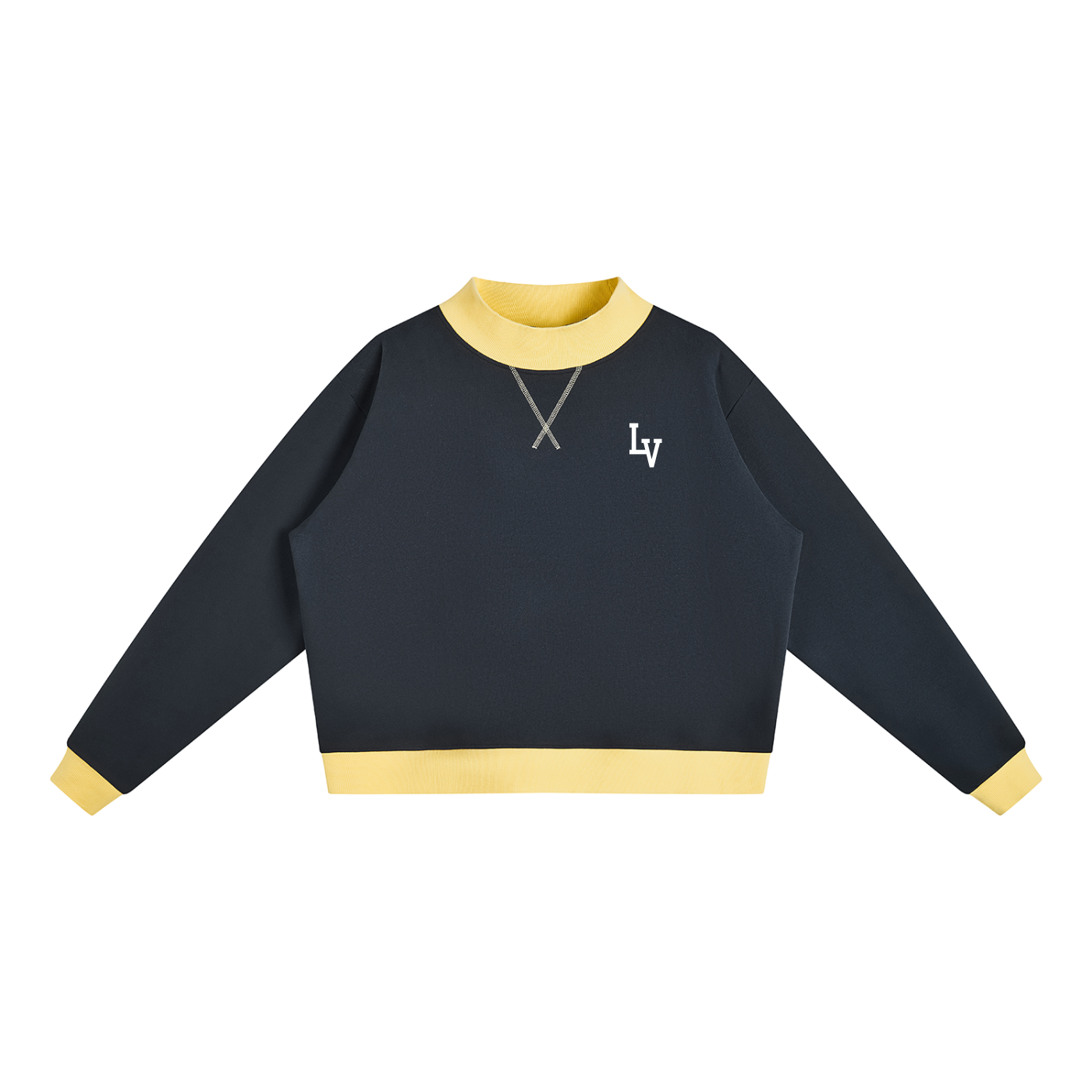 Women’s Mock Neck Crewneck Sweatshirt