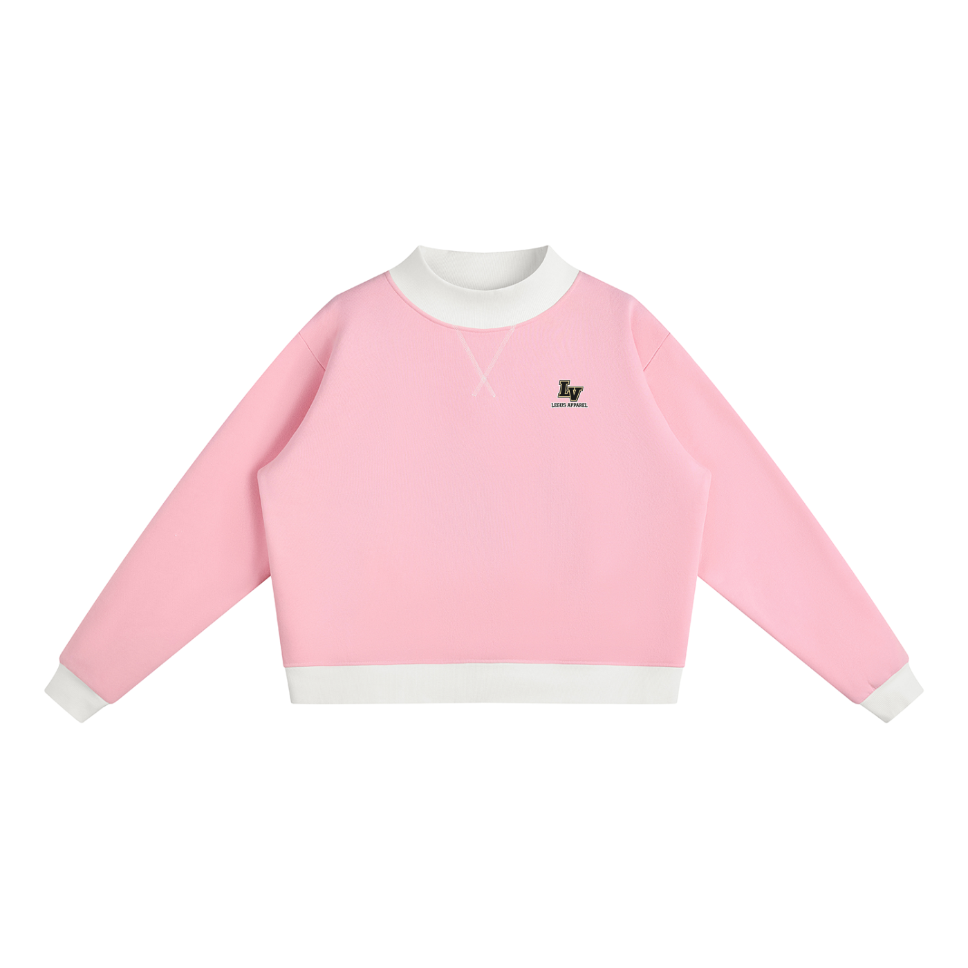 Women’s Mock Neck Crewneck Sweatshirt