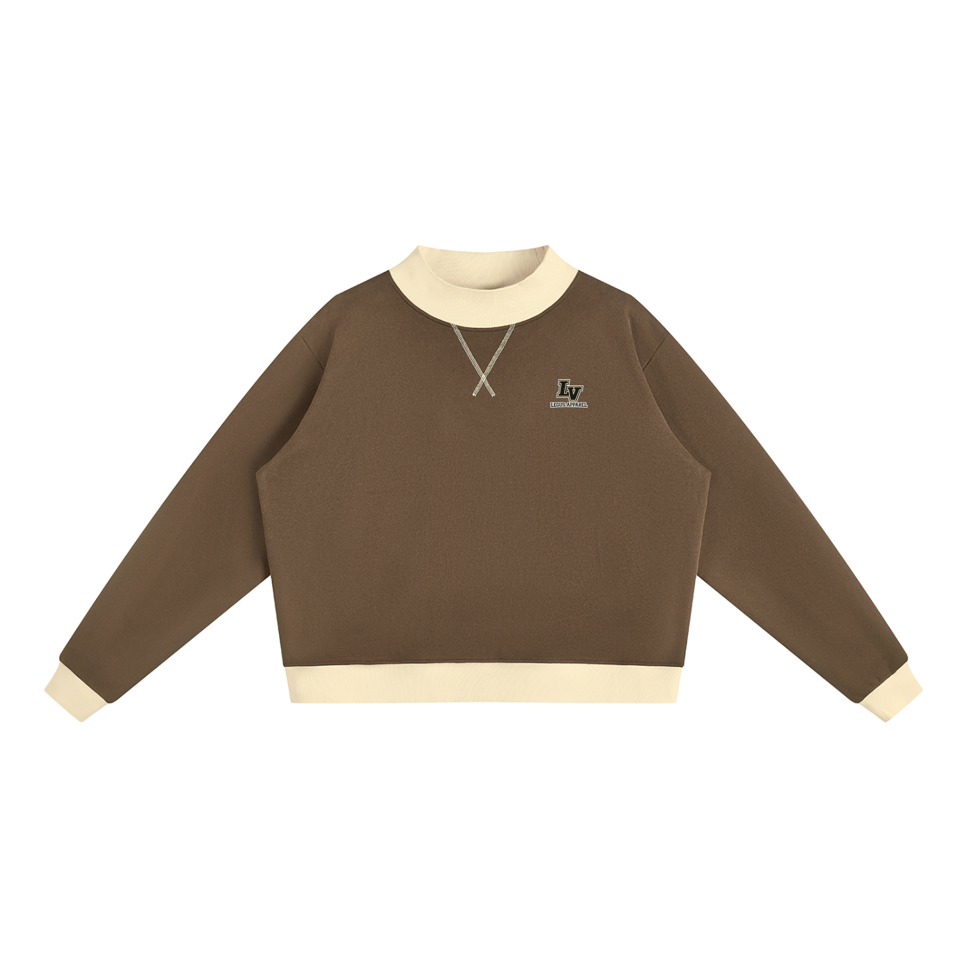 Women’s Mock Neck Crewneck Sweatshirt