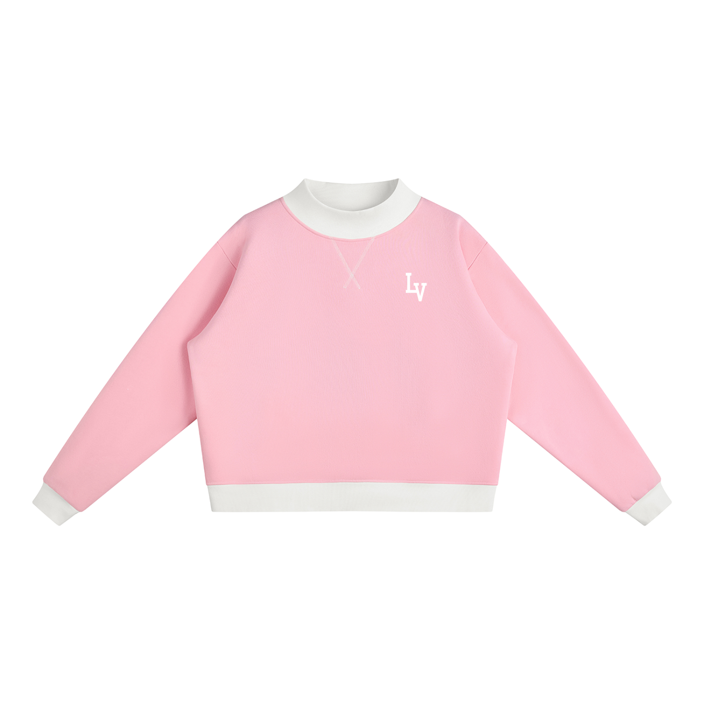 Women’s Mock Neck Crewneck Sweatshirt