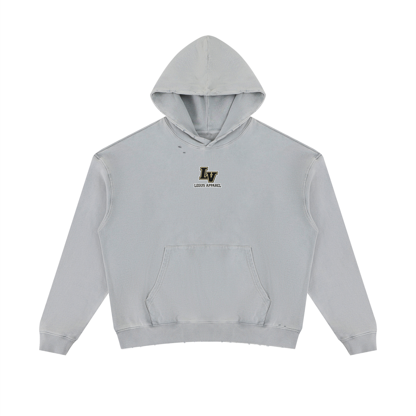 Unisex Mineral Wash Distressed Hoodie