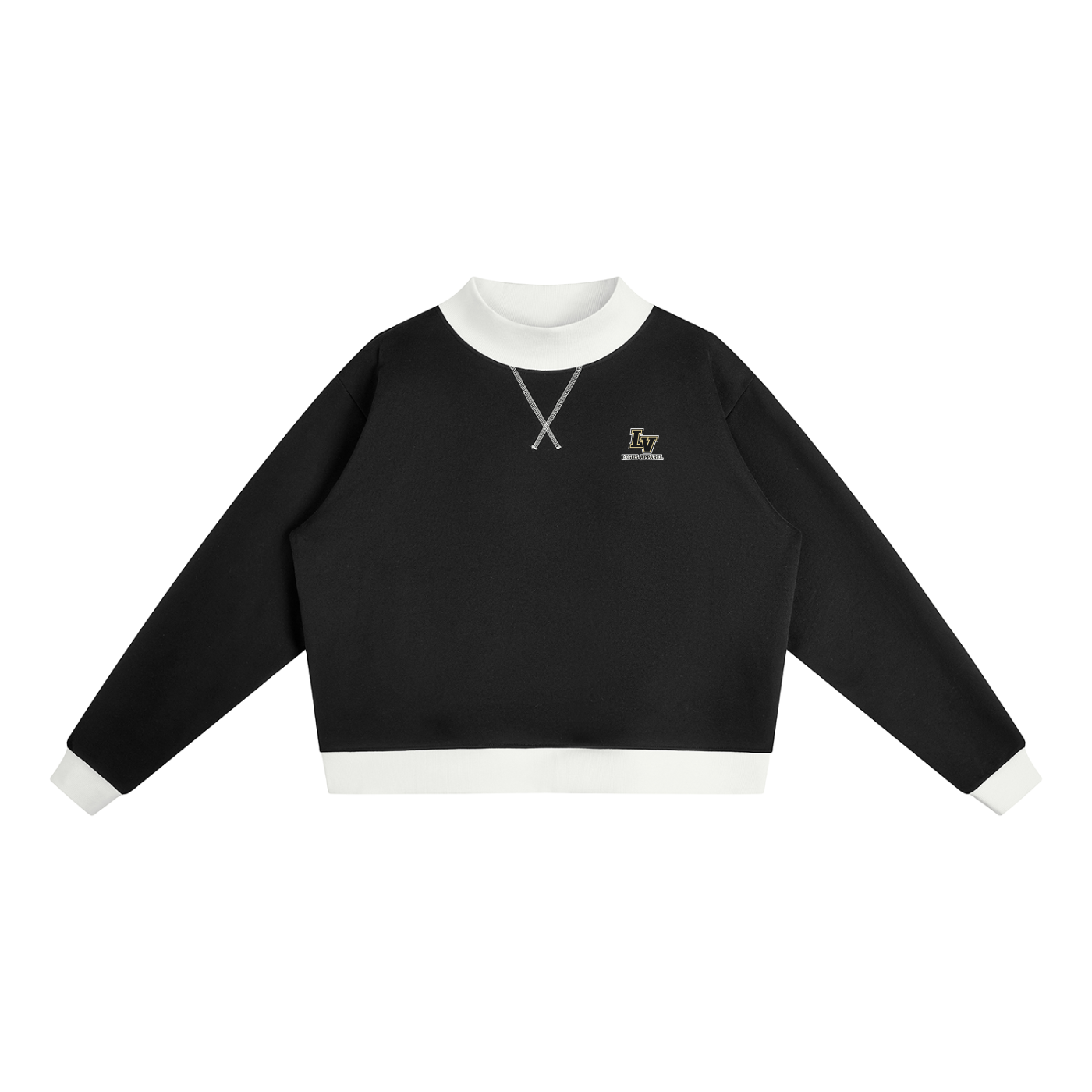 Women’s Mock Neck Crewneck Sweatshirt